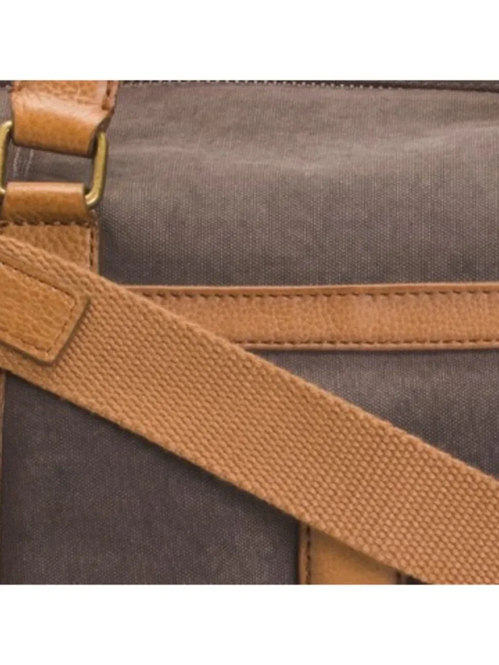 FRYE Canvas Denver Weekender With Leather Trim